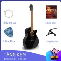 Đàn Guitar Acoustic Cao cấp cho người mới tập chơi KBD MS 2020 + pick gảy , giáo trình online hướng dẫn