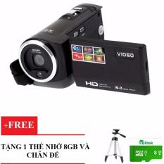 Máy Quay Phim Cẩm Tay Elitek Full HD 1080P Digital Video 16X+ Chân Đế Tripod TF3110+ Thẻ Nhớ 8GB