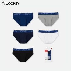 Hộp 05 Quần Lót Nam Jockey Tam Giác Thun Cotton – JAMB0410P – Tổng hợp 05