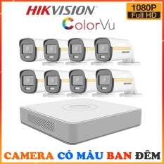 Tọn Bộ Camera Quan Sát Hikvision 8 Kênh 2Mp Có Màu Ban Đêm – Đầy Đủ Phụ Kiện Lắp Đặt – hàng chính hãng