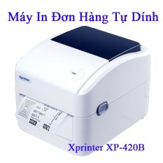 [HCM]Máy in đơn hàng sàn TMĐT giấy A6 in mã vạch 3 hàng khổ 110m giấy dán tự dính Xprinter 420B