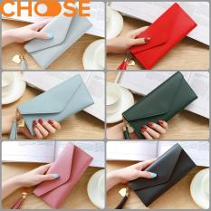 Ví Nữ Dài Cầm Tay Ví Nữ Ví Đựng Tiền Thẻ Kiểu Dáng Bao Thư Dây Móc Tua Rua Trái Tim BB0903