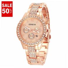 1 ĐỔI 1 30 NGÀY, Đồng Hồ Chống Nước, Viền Đính Đá Sang Trọng, Đồng Hồ Nữ Tinh Tế Mang Thương Hiệu Geneva