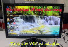 Màn hình máy tính 19 inch Samsung Led siêu mỏng, tặng apdater và dây VGA