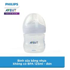 Bình sữa Philips Avent bằng nhựa không có BPA 125ml – đơn (SCF690/13)