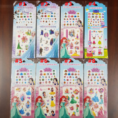 Quà tặng hình xăm và nail dán móng elsa công chúa peppa bé gái