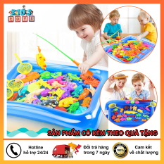 Đồ chơi câu cá, bộ đồ chơi câu cá cho bé kèm bể phao cực lớn, chất liệu nhựa ABS an toàn cho bé