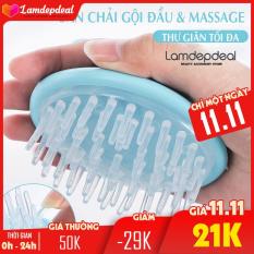 Lamdepdeal – Bàn chải gội đầu kết hợp massage da đầu bằng túi khí – Dụng cụ làm tóc