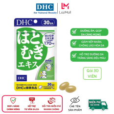 Viên uống sáng da DHC Adlay Extract Nhật Bản, giúp da trắng sáng đều màu, gói 30 viên