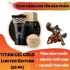 (Lô mới nhất) Titan Gel Nga GOLD cao cấp phiên bản giới hạn – Gel dành cho nam – hàng chính hãng – tăng kích thước cho cậu bé (Che tên khi giao hàng)