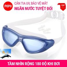 Kính bơi tầm nhìn rộng 180 độ, tráng gương, chống tia UV POPO Collection