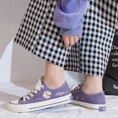 GIÀY THỂ THAO CỔ THẤP HOA CÚC TÍM HOT TREND