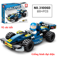 Bộ đồ chơi xếp hình Lego ô tô mô hình phát triển tư duy cho bé, cả nhà có thể cùng chơi và lắp ráp ( 92 chi tiết)