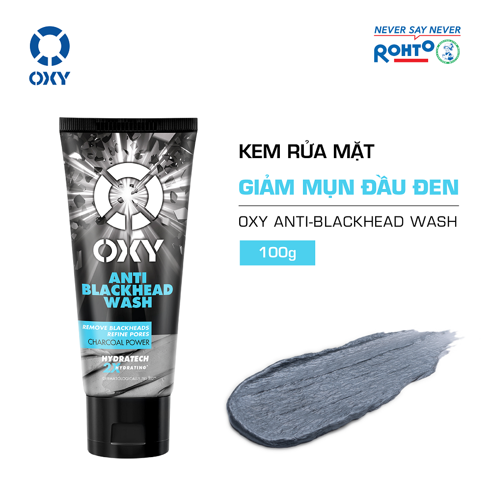 Kem rửa mặt giảm mụn đầu đen OXY Anti-Blackhead Wash 100g
