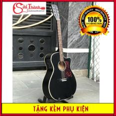 Đàn guitar acoustic DTY85 có lắp EQ gỗ thông nguyên tấm, âm thanh vang, độ bền cao – Bảo hành 2 năm