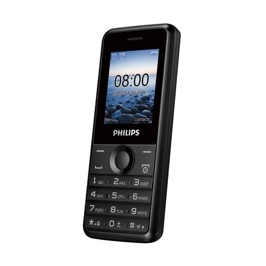 Bộ 1 ĐTDĐ Philips E103 4MB 2 Sim (Đen) - Hãng phân phối chính thức + 1 Sim Viettel