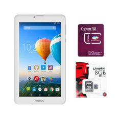 Nơi Bán Bộ 1 Máy tính bảng Archos 70c Xenon 8GB 2 Sim (Trắng) + 1 Sim Dcom 3G Viettel + 1 Thẻ nhớ MicroSD 8GB Class 4