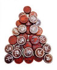 Bộ 32 quân cờ tướng gỗ nhãn