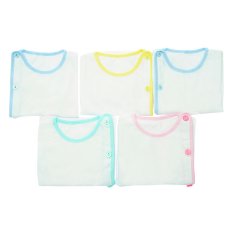 Bộ 5 Áo bác sỹ tay dài trắng bo Nanio AN009