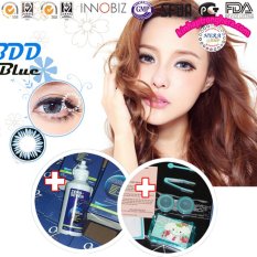 Chỗ bán Bộ lens BDD BLUE 0.0 diop (xanh ngọc) + Tặng kèm nước ngâm