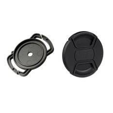 Bộ lenscap và kẹp giữ lenscap Hongkong electronics (Đen)