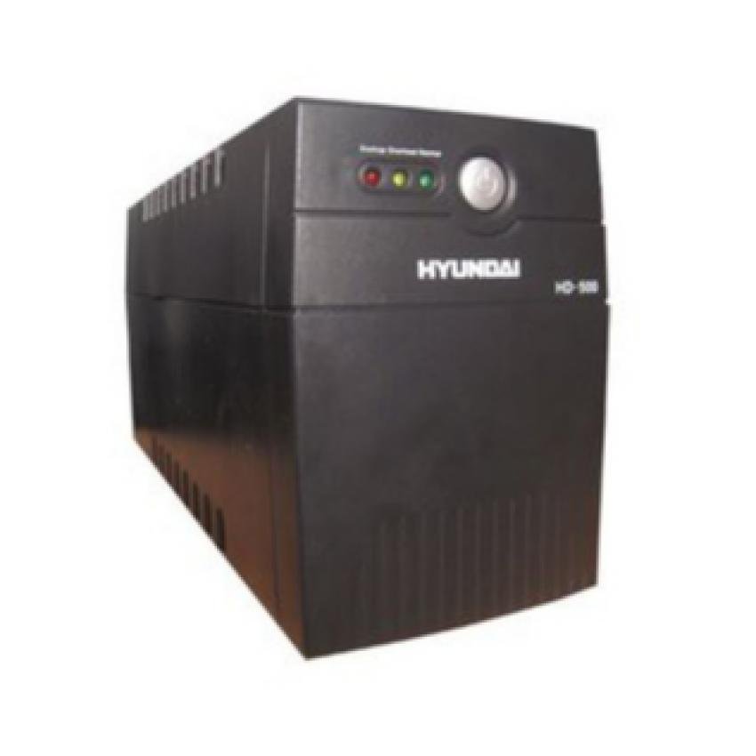 Bộ lưu điện dùng cho máy tính UPS Hyundai HD500VA (Đen)