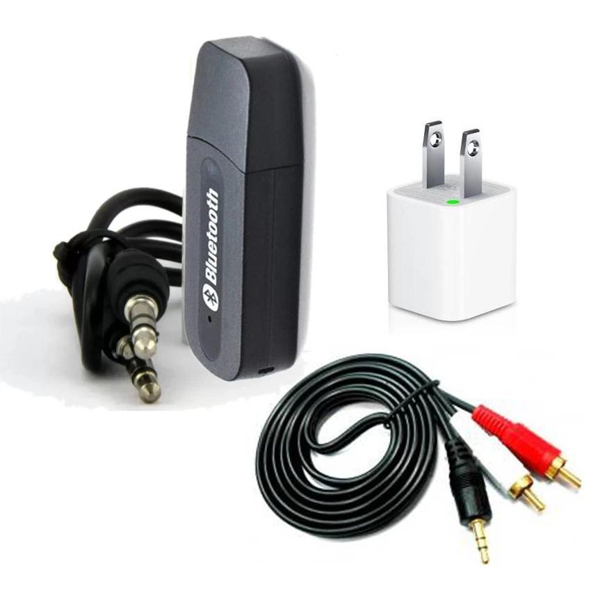 Bộ USB thu Bluetooth Music Receiver MZ - 301 tạo kết nối bluetooth cho amply và loa (Đen)