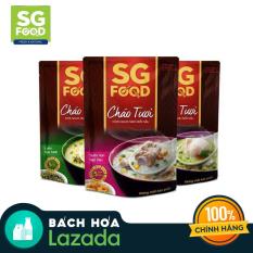Combo 3 gói cháo tươi Sài Gòn Food 270g (vị lươn, cá lóc, sườn)