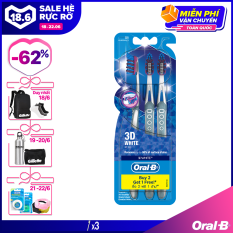 Vỉ 3 Bàn Chải Đánh Răng Oral-B 3D White Toothbrush