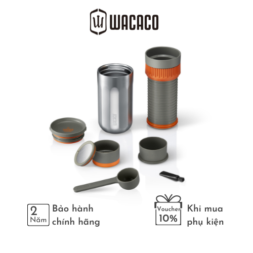 Bình pha cà phê đa dụng Wacaco Pipamoka - tích hợp bình giữ nhiệt - Bảo hành chính hãng 24...