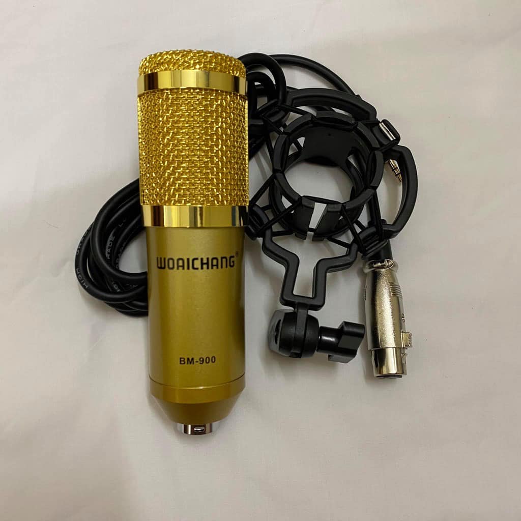 Combo bộ hát thu âm cao cấp V8 bluetooth mic BM-900 hát cực hay livestream micro kèm chân kẹp màng...