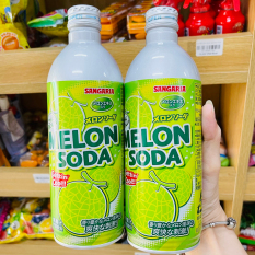 [FreeShip] [Chính hãng] Vị Dưa Lưới – Soda chai nhôm Sangaria Nhật với mẫu chai mới xinh xắn ⚡HÀNG NHẬP KHẨU⚡
