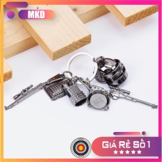 Chùm Móc Khoá PUBG 6 Chi Tiết Mô Phỏng Giống Thật, Hợp Kim Không Rỉ PUBG