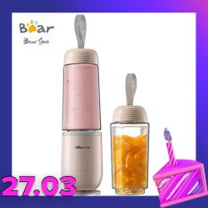 Máy xay sinh tố mini Bear LLJ-D04H5 – Bộ sản phẩm gồm thân máy và 2 bình uống tiện dụng – HÀNG CHÍNH HÃNG BẢO HÀNH 12 THÁNG