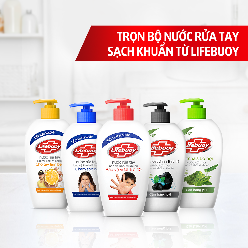 Nước rửa tay sạch khuẩn Lifebuoy Cho Tay Làm Bếp 500G