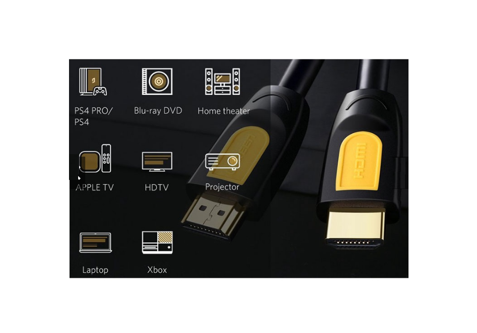 Cáp HDMI 1.4 dài 10m Ugreen 10170 (chống nhiễu - Hỗ trợ 4K, 3D)