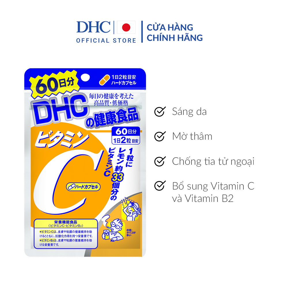 Viên uống DHC Bổ Sung Vitamin C 60 Ngày (120 Viên)