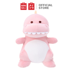 Thú bông bằng bông cao cấp lông mềm mịn Miniso khủng long hồng ngộ nghĩnh 200g thú nhồi bông