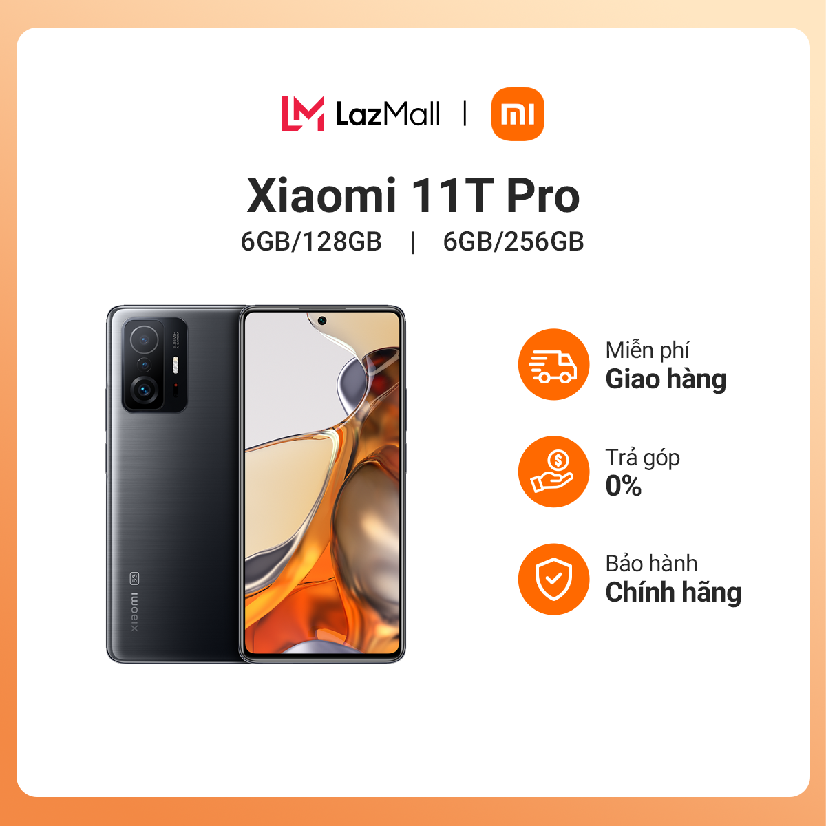 Điện thoại Xiaomi 11T Pro 12GB/256GB Hàng chính hãng Bảo hành 24 tháng Camera siêu khủng 108MP