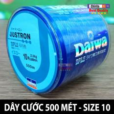 Dây cước câu cá Nhật Justron cao cấp dài 500m chất liệu cước cacbon có lõi siêu bền đủ kích cỡ