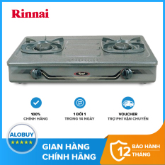 Bếp Gas Đôi 7 Tấc Rinnai RV-370GM, Chén Gang Đúc