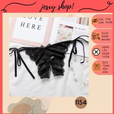 Quần lót ren sexy, quần lót khoét đáy buộc dây hai bên, nội y gợi cảm hàng đẹp Quảng Châu Jesxy Shop L1154