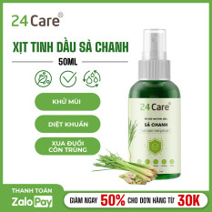 [TỰ CHỌN 13 MÙI] Xịt Phòng Tinh Dầu Hữu Cơ Organic 24Care 50ML – Kháng khuẩn – Khử mùi hôi – Đuổi muỗi – côn trùng – Tạo không gian lãng mạn, hẹn hò – Hương thơm thư giãn