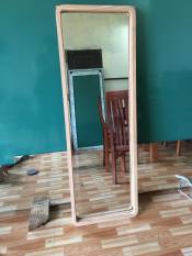 Gương đứng soi toàn thân viền gỗ bo góc kích thước 50x150cm