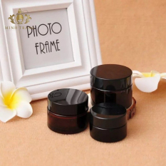 Combo 10 Hũ Đựng Mỹ Phẩm Thủy Tinh Nâu Nắp Đen 5Gr/10Gr/20Gr Thiết Kế Tinh Tế Và Sang Trọng Chuyên Dùng Trong Ngành Làm Đẹp (Spa, Thẩm Mỹ Viện)