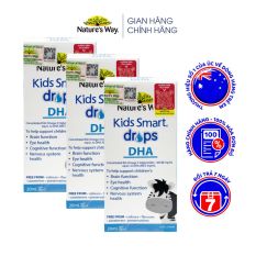 Combo 3 Siro Uống Kids Smart Drops DHA NATURE’S WAY Hỗ Trợ Phát Triển Toàn Diện Cho Não Bộ Của Trẻ 20ml/hộp