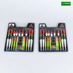 Bộ 15 phao nổi câu cá Gofishing & Hộp combo bộ phụ kiện 24 món cho cần tay