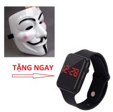 Mặt Nạ Hacker (hóa Trang) tặng một đông hồ led thời trang