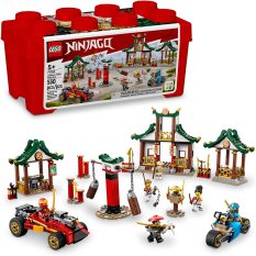 LEGO NINJAGO Creative Ninja Block Box 71787, Đồ chơi thu thập, Xây dựng khối Ashram, Xe Ninja, Xe máy, 6 Mini Puzzle và nhiều hơn nữa, Đồ chơi cho trẻ em trên 5 tuổi