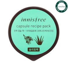 Mặt nạ ngủ làm mịn da dành cho da mụn từ Bija & nha đam Innisfree Capsule Recipe Pack – Bija & Aloe 10ml